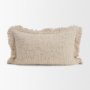 71541-CFNA - Kambal 13x21 Light Beige Cotton Pillow Cover w/Non-Allergen Filler