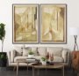 102808-FL - Between Tones II by Mercana Studio Hand-Embellished Textured Framed Canvas Artwork