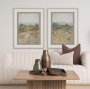 16230 - Amber Horizon III by Mercana Studio Textured Framed Artwork Matted under Glass