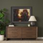 16214 - Golden Quiet I by Mercana Studio Hand-Embellished Textured Framed Artwork Matted under Glass
