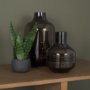 71617 - Aurel Tall Brown Glass Vase