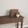 71606 - Strata Fluted Walnut Wood Decorative Box Set