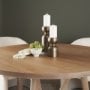 71656 - Pelar Small Antiqued Brass Stacked Pillar Candle Holder
