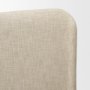 71825-ABC - Solene Queen Upholstered Bedframe w/ Footbed | Curved Headboard | Oatmeal Fabric