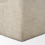 71825-ABC - Solene Queen Upholstered Bedframe w/ Footbed | Curved Headboard | Oatmeal Fabric