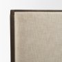 71826-ABC - Winslow Queen Upholstered Bedframe | Shelter Headboard | Oatmeal Fabric Fabric