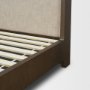 71826-ABC - Winslow Queen Upholstered Bedframe | Shelter Headboard | Oatmeal Fabric Fabric