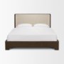 71826-ABC - Winslow Queen Upholstered Bedframe | Shelter Headboard | Oatmeal Fabric Fabric