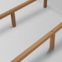 71827-ABC - Winslet Queen Upholstered Bedframe | Shelter Headboard | Burgundy Performance Fabric