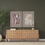 16277 - Tulip Bloom I by Mercana Studio Hand-Embellished Framed Artwork Matted under Glass