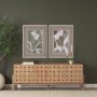 16279 - Tulip Bloom III by Mercana Studio Hand-Embellished Framed Artwork Matted under Glass