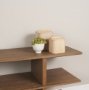 71604 - Benton White-Washed Wood w/ Brass Handle Decorative Box Set