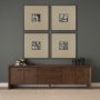16200 - Spanish Tile Dark III by Mercana Studio Textured Framed Artwork Matted under Glass