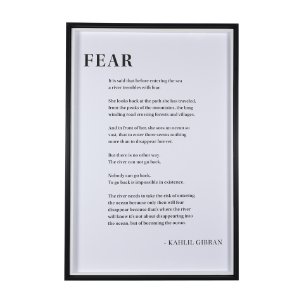Fear by Mercana Studio a Hand Embellished Textured Framed Art Photograph Matted under Glass