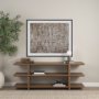 71527 - Caldo Brown Marble Base w/ Frosted Glass Globe Table Lamp