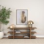 71604 - Benton White-Washed Wood w/ Brass Handle Decorative Box Set