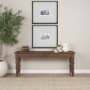 71720 - Angeline Spool Turned Console Table | Dark Brown Wood | 2 Drawers
