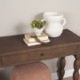 71720 - Angeline Spool Turned Console Table | Dark Brown Wood | 2 Drawers