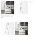 68970 - Ambrose 20.0L x 20.0W x 61.8H Black Metal W/White Fabric Shade Floor Lamp