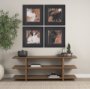 71603 - Stow Dark Brown Walnut Wood Risers (Set of 2)