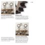 37142 - Cog Mirror 17" Round Brown Wood Frame Mirror