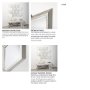 37225 - Cheveronna 36x12 Silver W/Antiquing Wood Frame Mirror