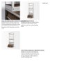50324-AB - Brodie III 32L x 22W x 94H  Medium Brown Wood Silver Accent Four Shelf Shelving Unit