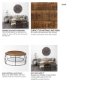 50350 - Clapp I Set of 2 (41" & 38") Round Brown Wood Top Black Iron Base Nesting Coffee Tables