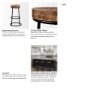 50467 - Flynn 26.25" Seat Height Brown Wood Seat Black Metal Frame Stool