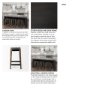 50507 - Nell 26" Seat Height Black Metal Seat & Foot Rest With Brown Wood Legs Stool