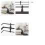 57238 - Christa 22L x 22W Black Metal Mirrored Base Square Tray