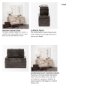 57853 - Cassia Set of 2 Brown Wooden Boxes