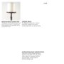 57940 - Edgeland I Short Brown Wood Metal Strap Candle Holder 