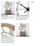 63079 - Mething Light Brown 31.5" Large Farmhouse Wall Clock