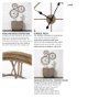 63080 - Mething Light Brown  25" Medium Farmhouse Wall Clock