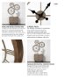 63081 - Mething Light Brown 19" Small Farmhouse Wall Clock