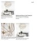 65273 - Ava White (34"D) Gold Metal and White Wood Beaded Six Bulb Chandelier 