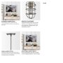 65392 - Hines I 4x8 Antiqued-Brass Metal Cage Pendant Light 