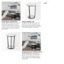 67039 - Bombola II (Large) 18L x 18W White Round Marble Top W/Black Metal Frame Accent Table 