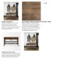 67103 - Stuart I Brown Solid Wood Top Two-Tier Black Metal Rolling Kitchen Island 