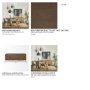 67116 - Swordfish 72L x 19W  x 30.25H Two-Tone Brown Wood Cabinet Silver Metal Base 4 Cabinet Door Sideboard