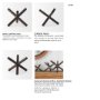 67201 - Astericks II (Medium) 8L x 7W Brown Metal Decor Object