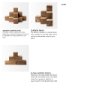 67467 - Rubik 15L x 10W Natural Wooden Cube Display Object
