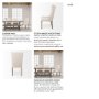67510 - Mackenzie High-Back Dining Side Chair | Cream Plush Linen w/ Ash Wood