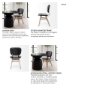 67517 - Haden Open Back Dining Side Chair | Black Faux Leather w/ Iron