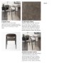67617 - Langston Open Back Dining Arm Chair | Brown Faux Leather w/ Black Iron