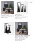 67657 - Memphis II (Medium) 4L x 4W Black Metal Pyramid In A Square Frame