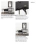 67801-AB - Pinera III 49L x 17W Black Slate W/Iron Base Console Table