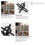 67817 - Wilhelm II (Large) 10L x 10W Black Metal Link Decor Object