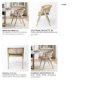 67830 - Tabitha Cane Back Dining Arm Chair | Polyester w/ Blonde Wooden